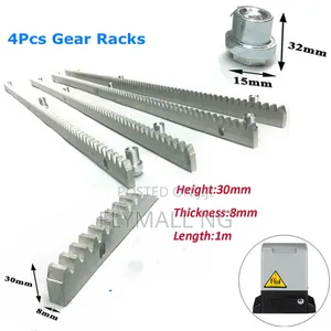 Per 1 Meter Steel Gear Rack 8mm Thick 3.3ft for Sliding Gate Openers