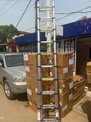 Double Side 3.1m + 3.1m 6.2m Folding Telescopic Ladder