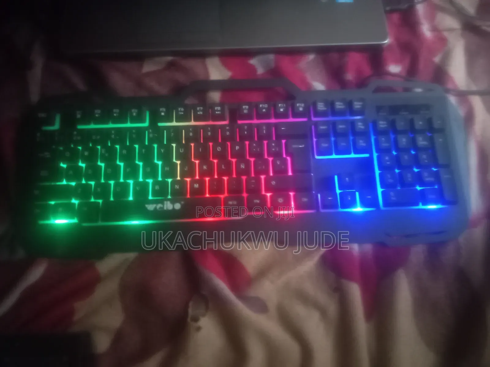 Gaming Keyboard With Rainbow Backlight