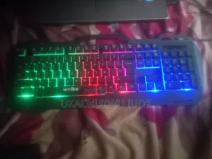 Gaming Keyboard With Rainbow Backlight