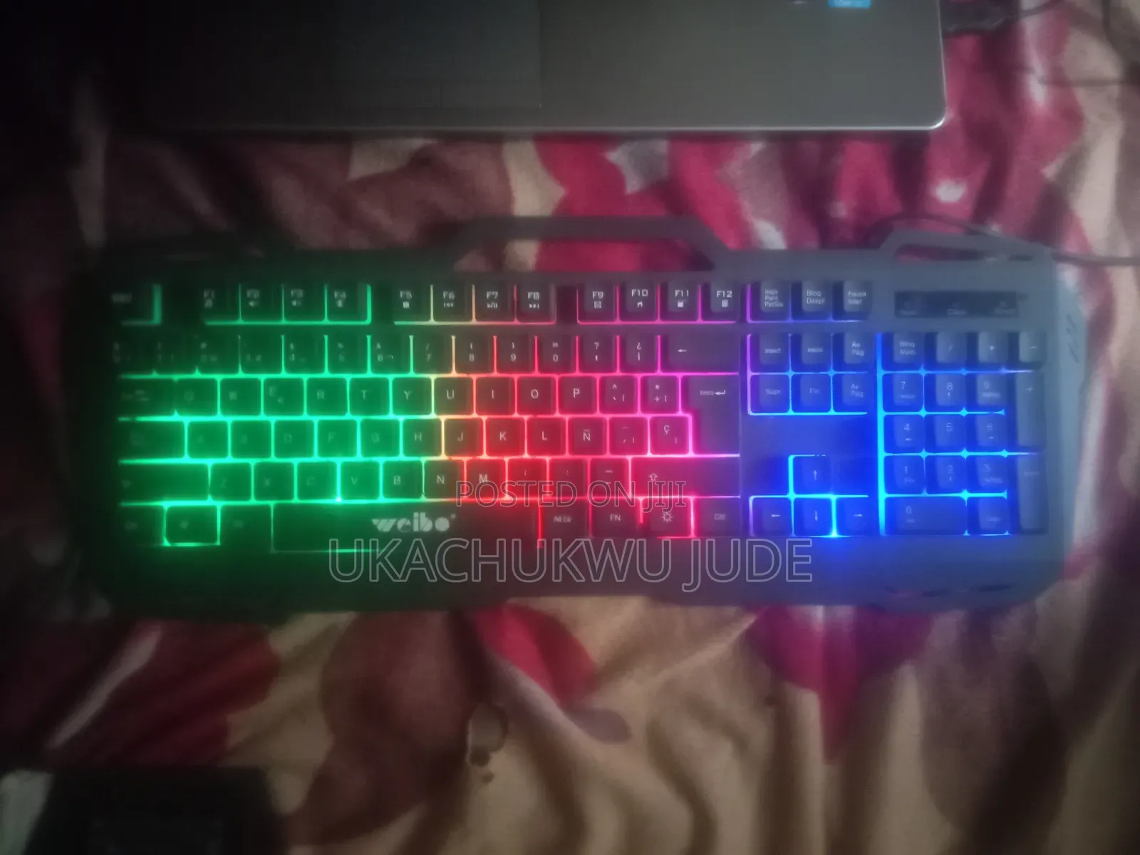 Gaming Keyboard With Rainbow Backlight