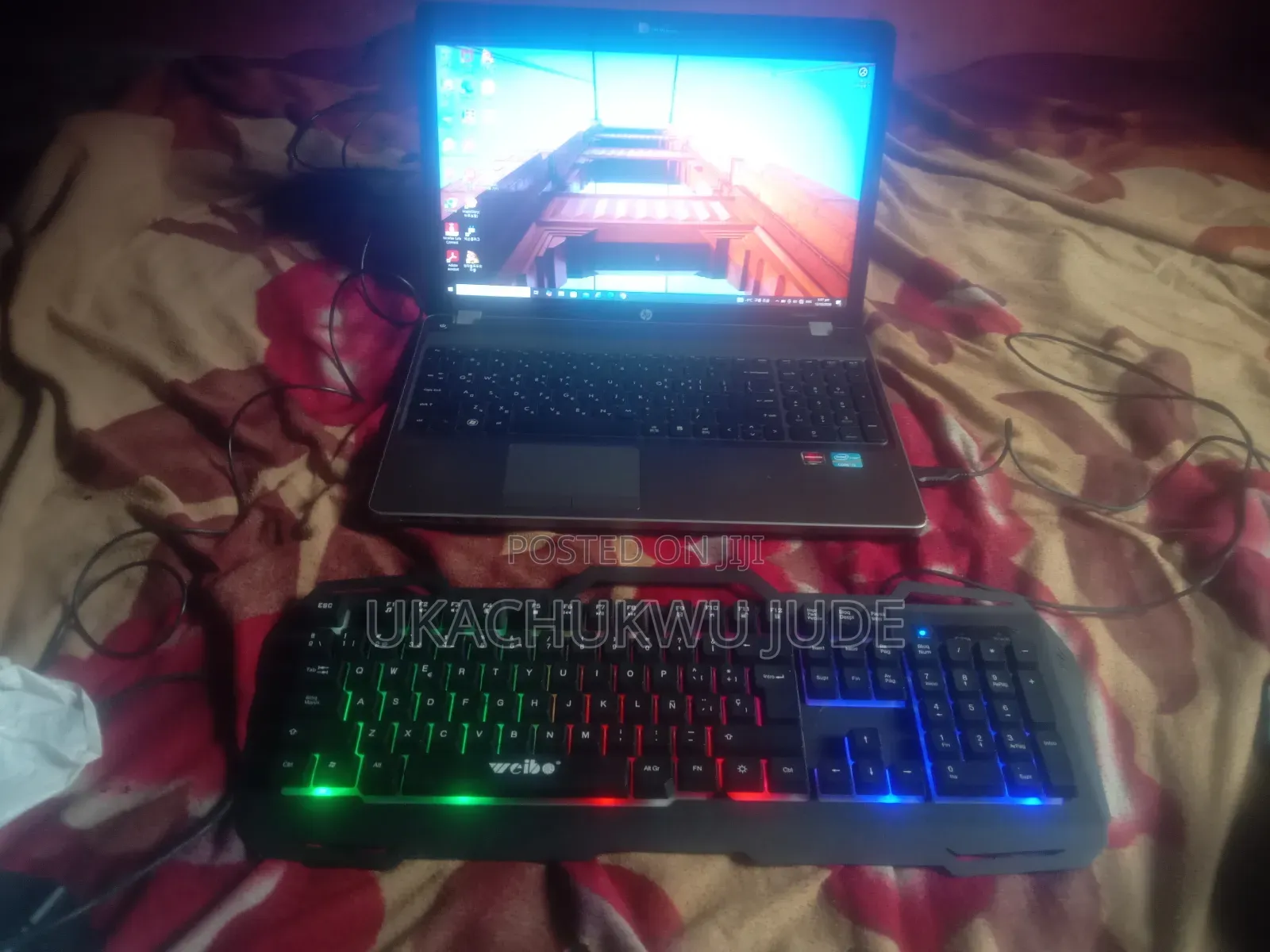 Gaming Keyboard With Rainbow Backlight
