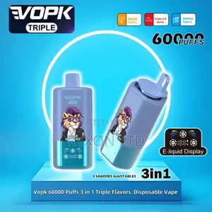 3in1 Flavor Vape 60,000 Puffs ( Each)Disposable Vape