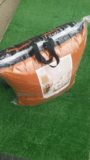 Durable Bedsheets and Duve With Four Pillows
