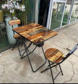 Vintage 1 Table and 2 Chairs Set