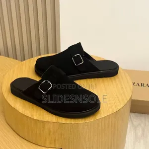 Zara Classic Leather Clog Sandals