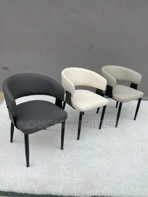 Modern Upholstered Dining Chair – Available in Grey Brown