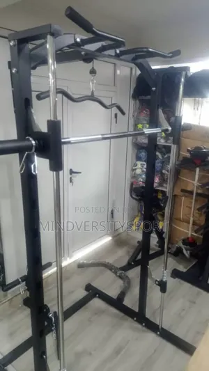 Squat Rack With Olympic Barbell