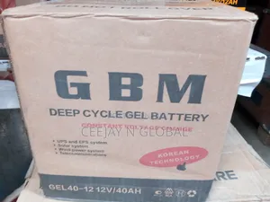 GBM Dry Cell 40ahs 12v Solar Battery
