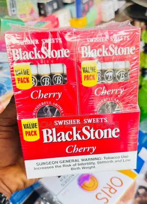 Blackstone Swishers Cherry Tipped Cigarillos Cigar| Pack of 5