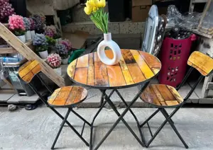 Adjustable Faux Foldable Reading Table and 2 Chairs