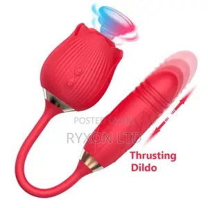 Thrusting Rose Sucker Vibrator