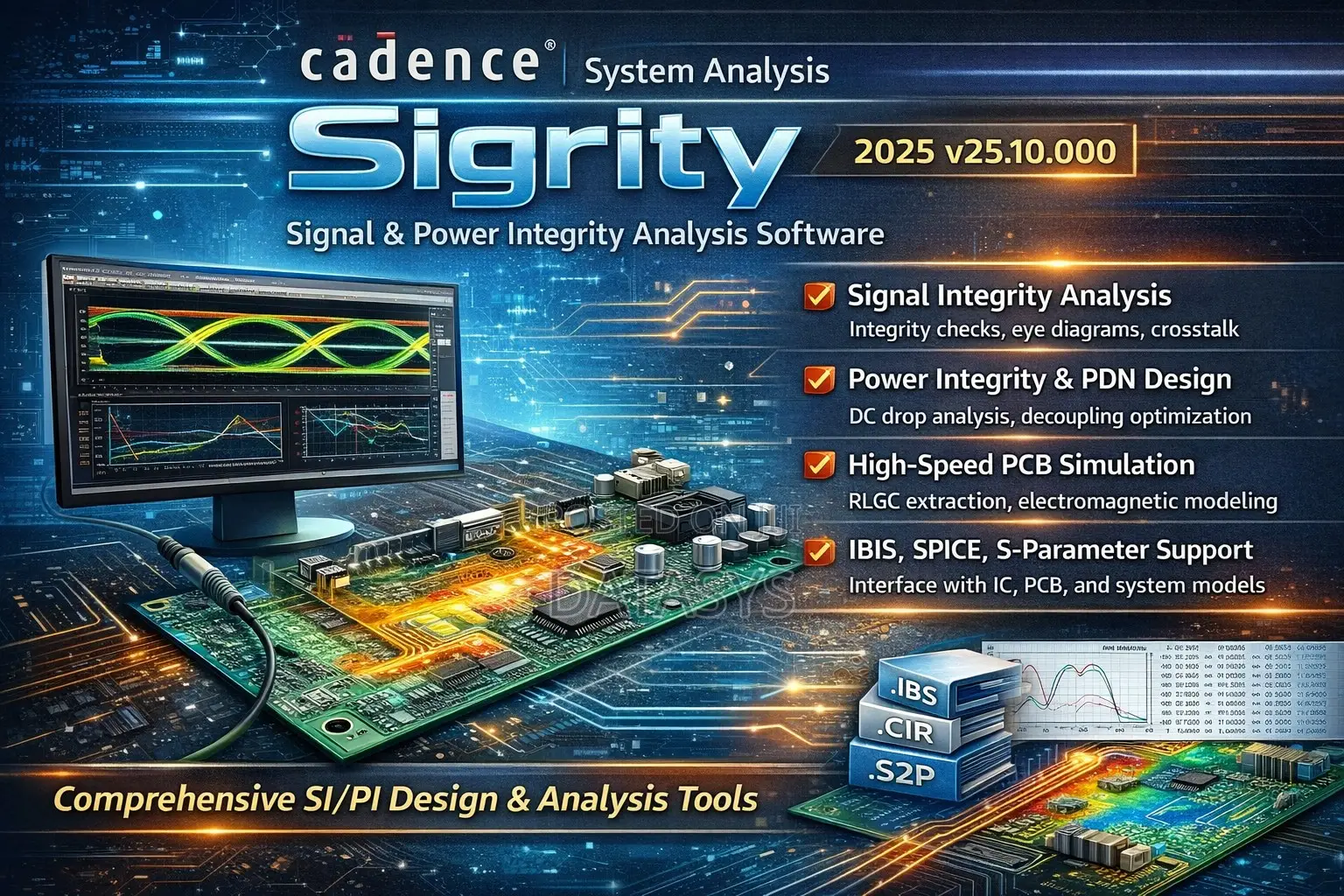 Cadence System Analysis Sigrity– For Signal Power Integrity Analysis