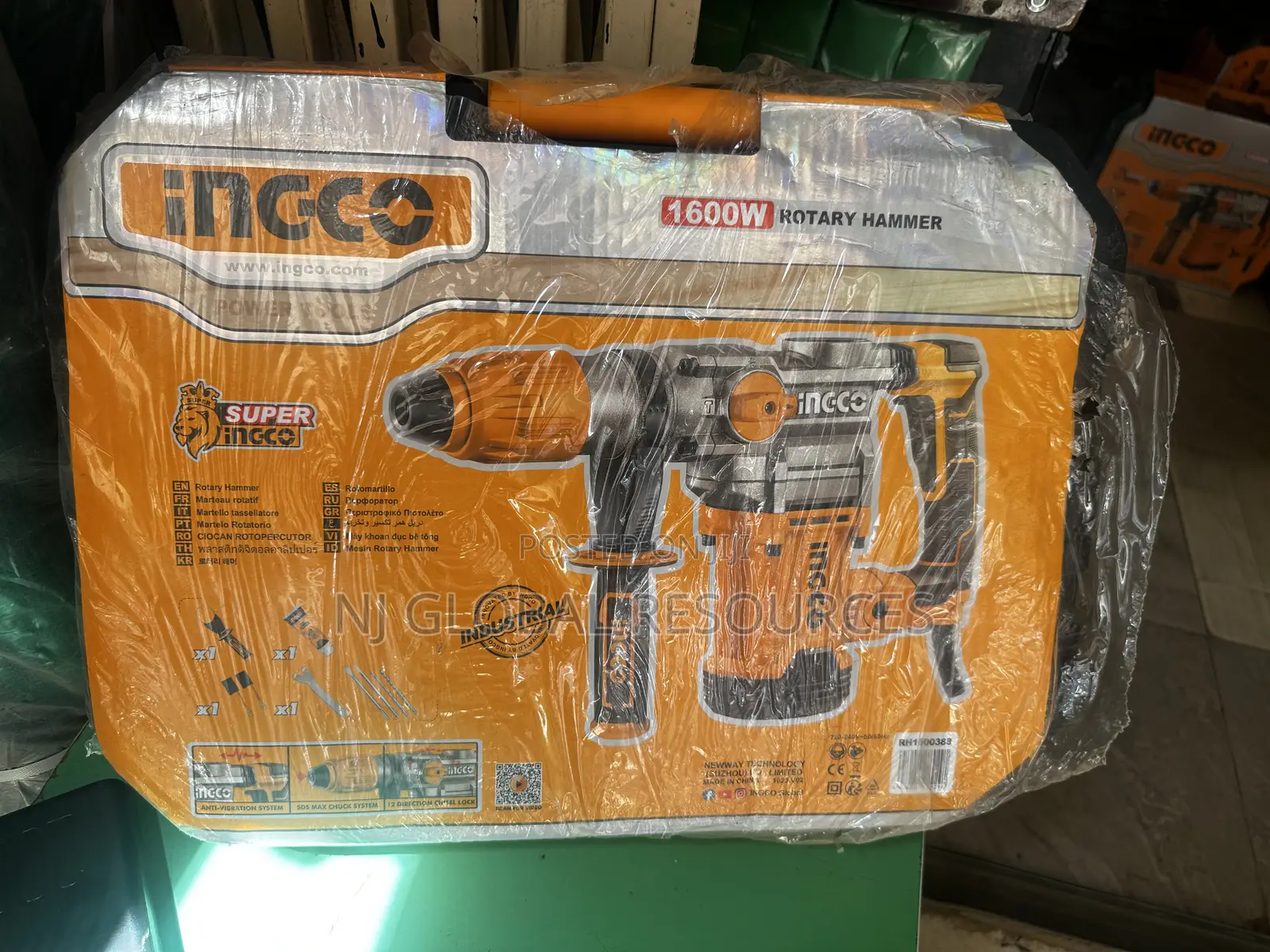 1600w Ingco Rotary Hammer SDS-Max Type