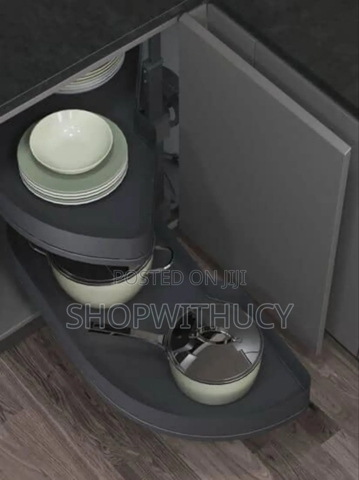 Magic Corner Pull-Out Swing Tray System