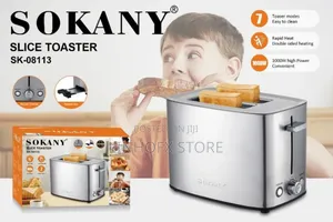 Sokany Electric Stainless Steel 2 Slice Multi-purpose Pop-up Toaster