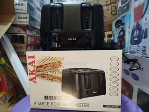 Akai 4 Slice (1400w) Pop Up Sandwich Maker/Bread Toaster