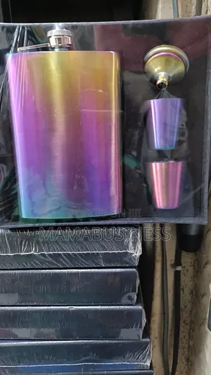 Colourful Hip Flask Set