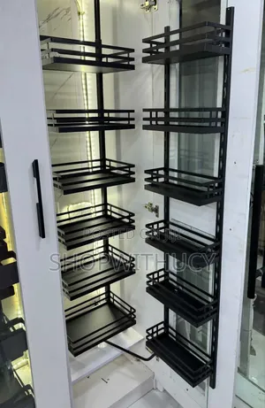 Pull-Out Cargo Basket Kitchen Pantry Unit