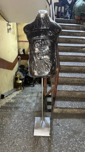 Male Black Body Dress Form With Metal Base