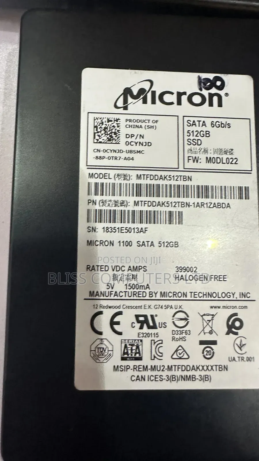 512gb Sata Ssd Internal Drive