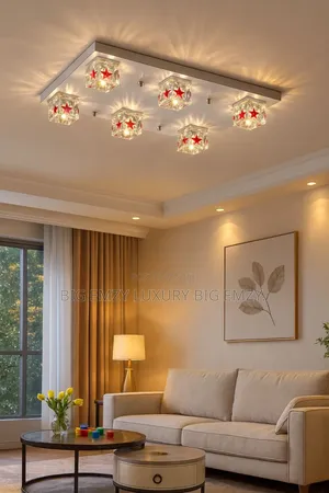 Star Led Modern Crystal Ceiling Light