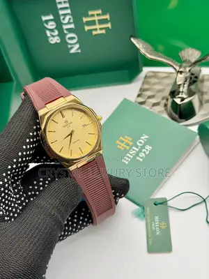 Hilson Quality Luxury Men Rubber Strap Wristwatch