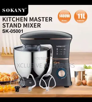 11l Sokany Fully Automatic Commercial Stand Mixer