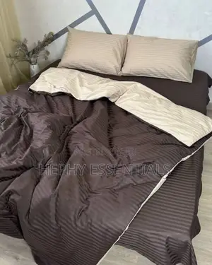 Luxury Stripe Polish Bedsheet and Duvet Set