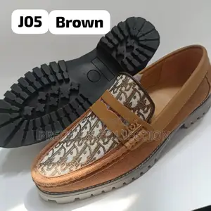 Men’S Suede, Chunky Sole, Patterned Loafers
