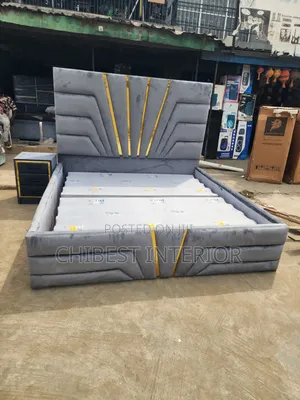 High Executive Neatly Padded 6by6 Bed Frame