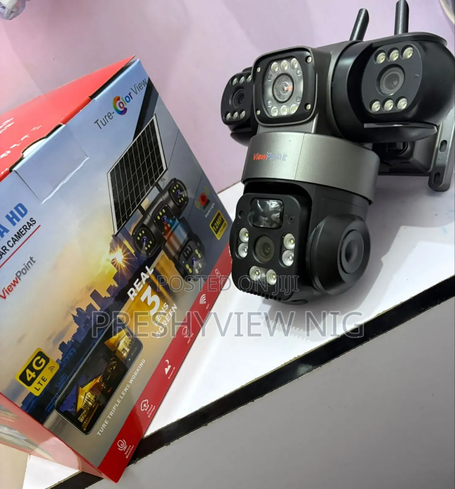 Triple Lens Security Camera Sim Enabled