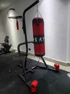 Brand New Commercial Boxing Stand With Punching Bag and Gloves
