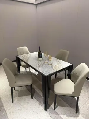 Cream Dining Table With 4 Chairs