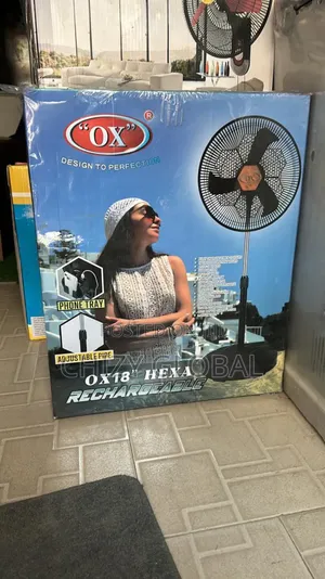 Ox Rechargable Fan With a Year Warranty and Safe Delivery