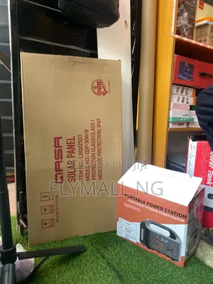 Portable 150w Solar Generator Power Station With Bulb + Solar Panel