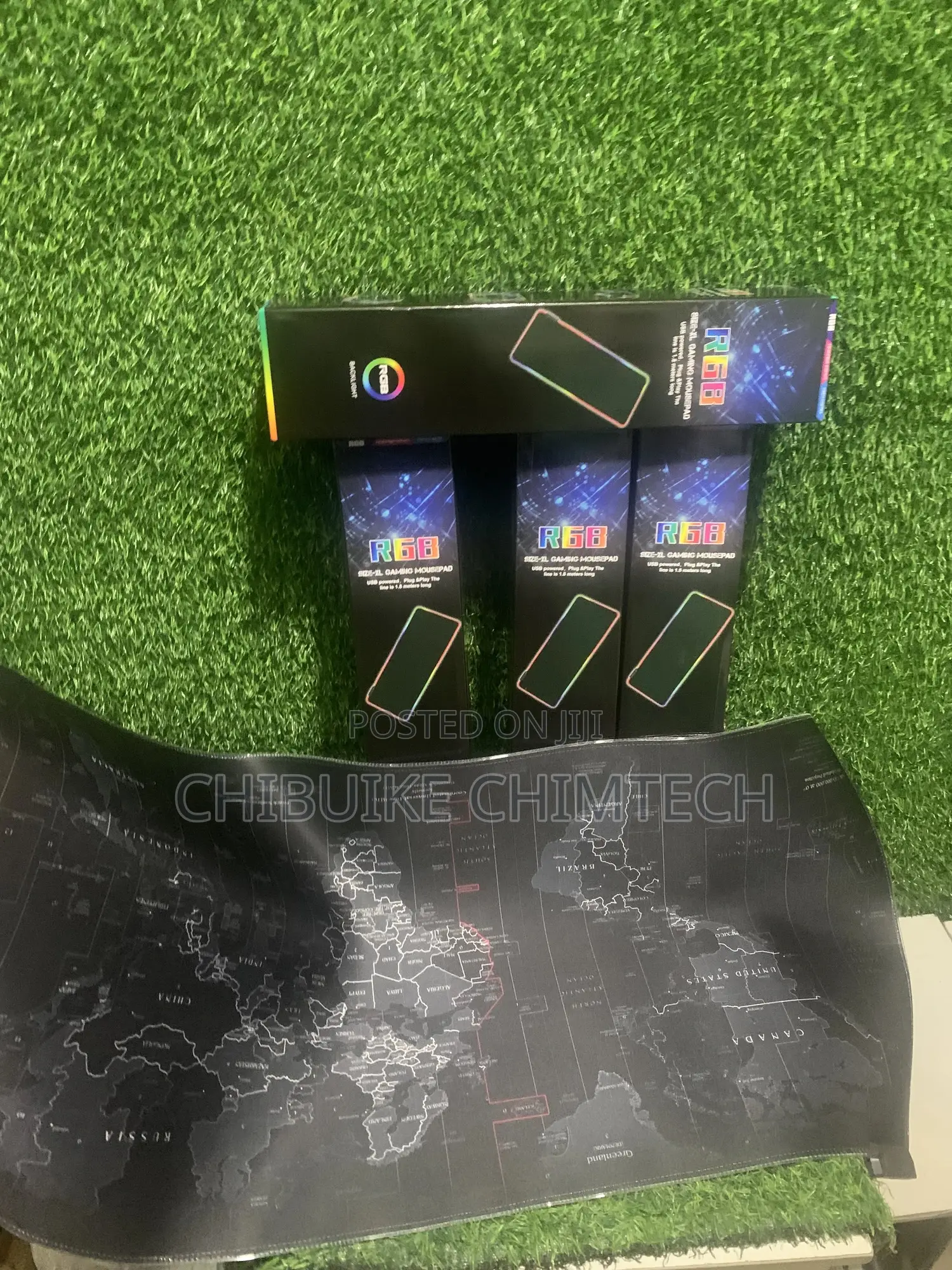 Table Mouse Mat RGB Map Design Largest Size