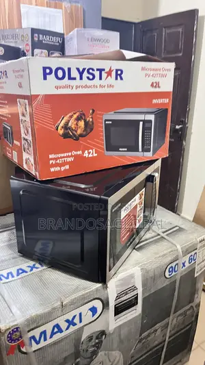Modern Polystar 42l Microwave With Grill Pv-42ttinv