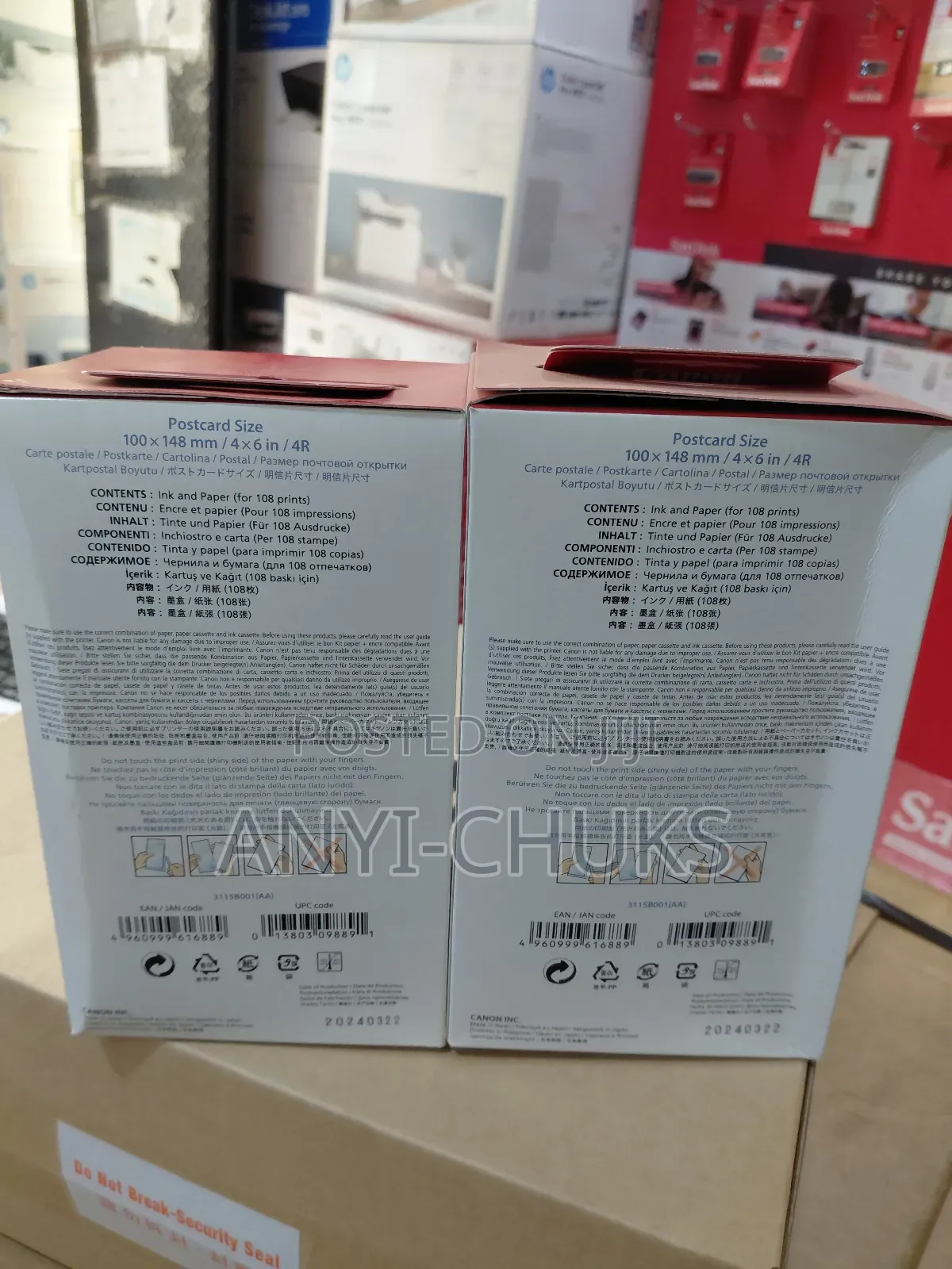 Canon Selphy Paper Kp-108in