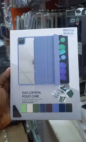 Evo Crystal Folio Case for Samsung Galaxy Tab A9/A11 (8.7 Inch).