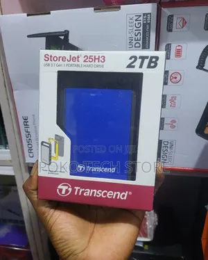 Transcend Storejet 25h3 2tb Portable Hard Drive.
