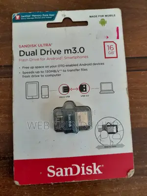 Sandisk 16gb Micro-Usb Otg Flash Drive - Usb 3.0
