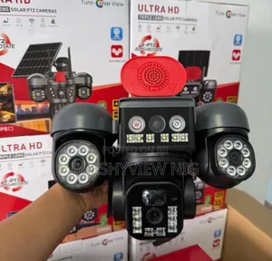 Triple Lens CCTV Camera With Inbuilt Alarm