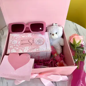 Valentines Gift Pack Pink Gift Set Birthday Box Yara Perfume