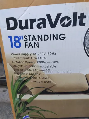 Duravolt 18" Ac Standing Fan DSF-184ac