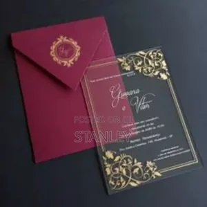 Transparent/Acrylic Wedding Invitation Card