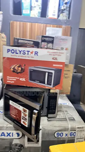 High-Output Polystar 42l Microwave With Grill Pv-42ttinv