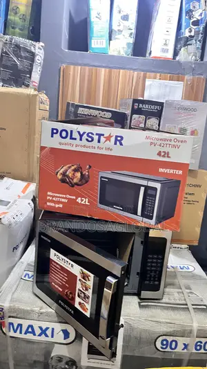 Spacious-Design Polystar 42l Microwave Oven Pv-42ttinv