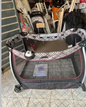 Eddie Bauer Baby Playpen With Soothing Musical Rattle and Balls
