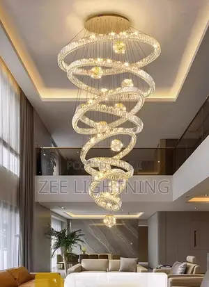 Modern 8rings Crystal Chandelier